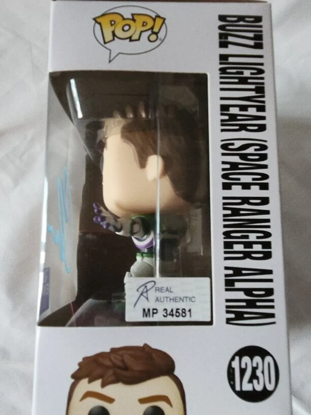 Chris Evans signed Funko Pop! Pixar - Buzz Lightyear (Space Ranger Alpha #1230) - Picture 2 of 13